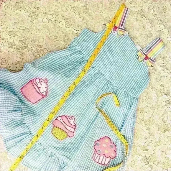 Emily Rose Little Girl Dress Size Toddler 4T with Cupcakes - Picture 13 of 13